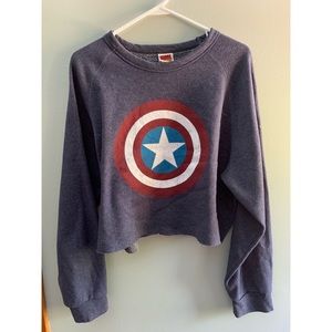 Marvel Comics Cropped Sweatshirt